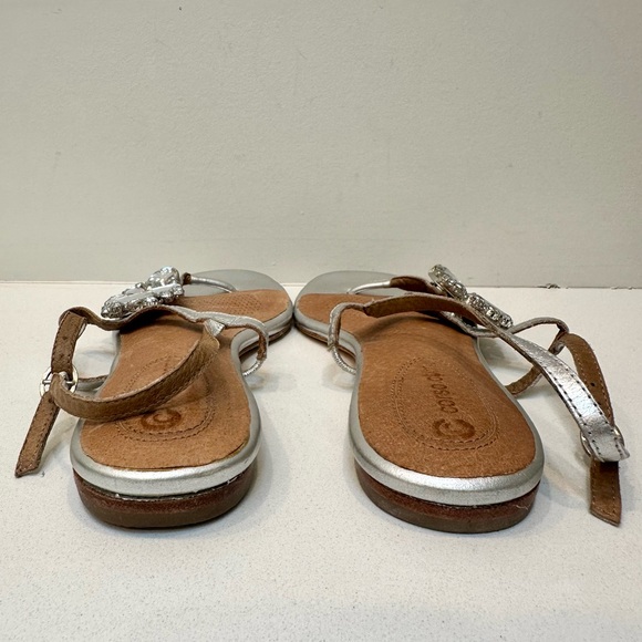 Corso Como Silver 'Fossol' Jeweled Thong Sandals (Size 8) Good Condition - Picture 6 of 6